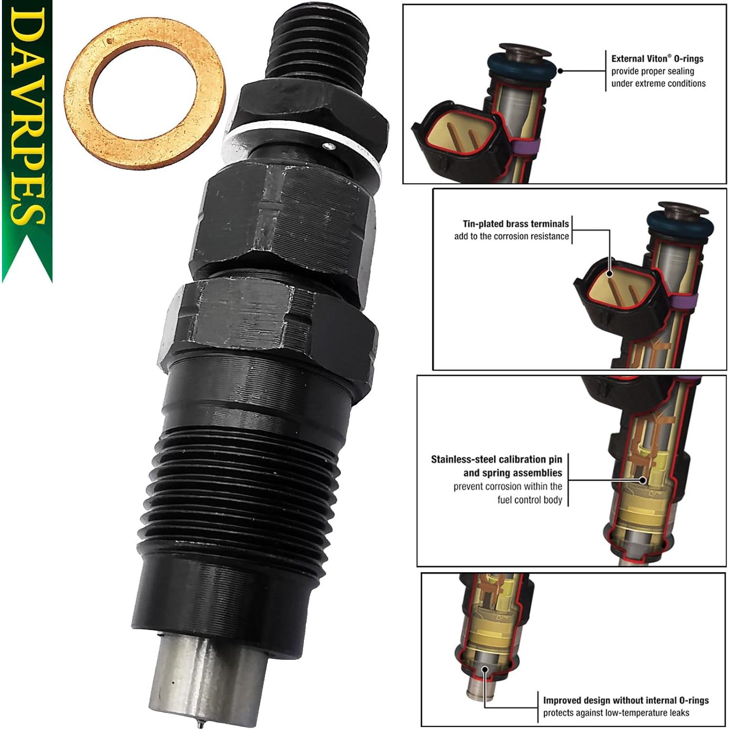 Inyector de Combustible Diésel DAVRPES 093400-7040 para Toyota