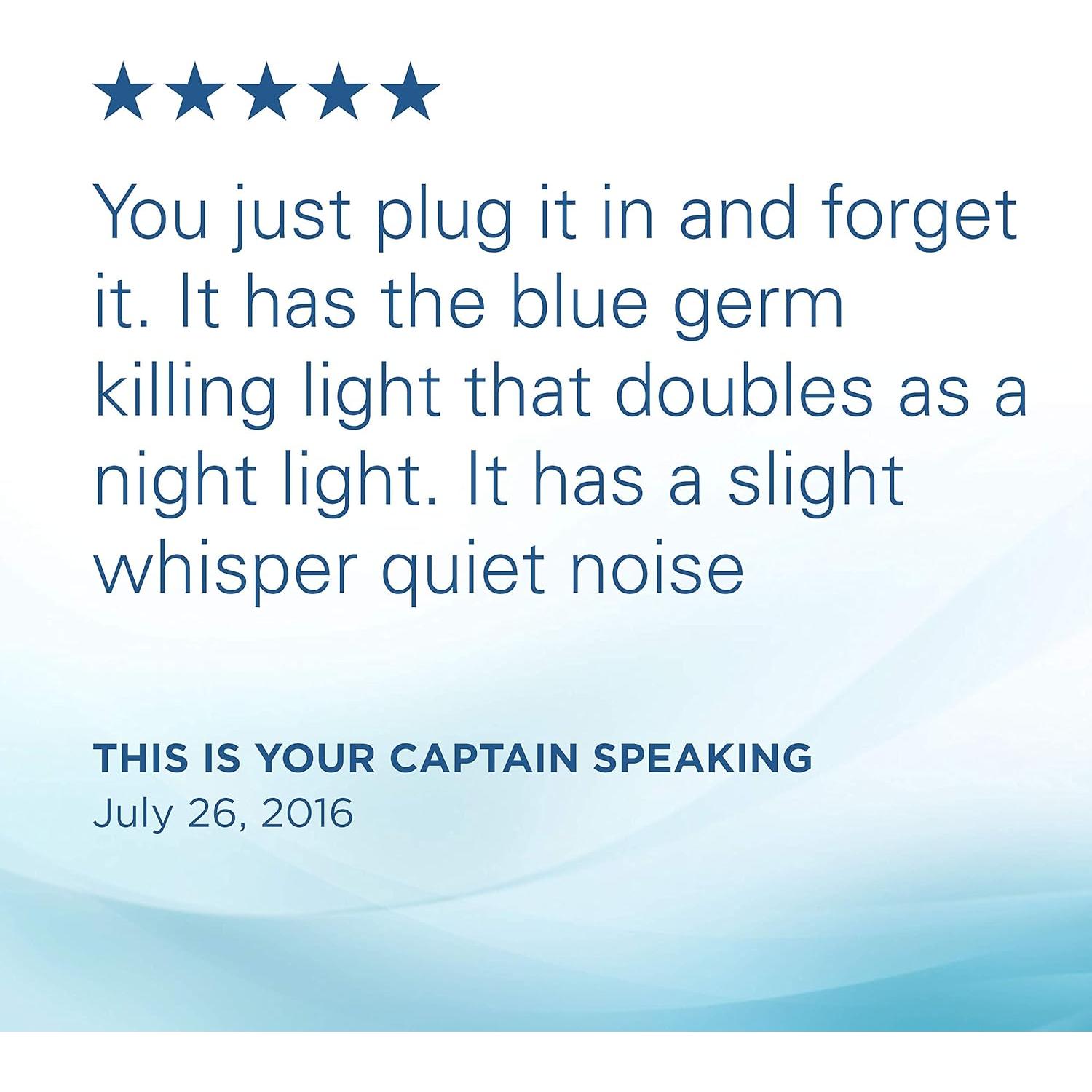 Purificador de Aire GermGuardian GG1100W Enchufable 7" Blanco