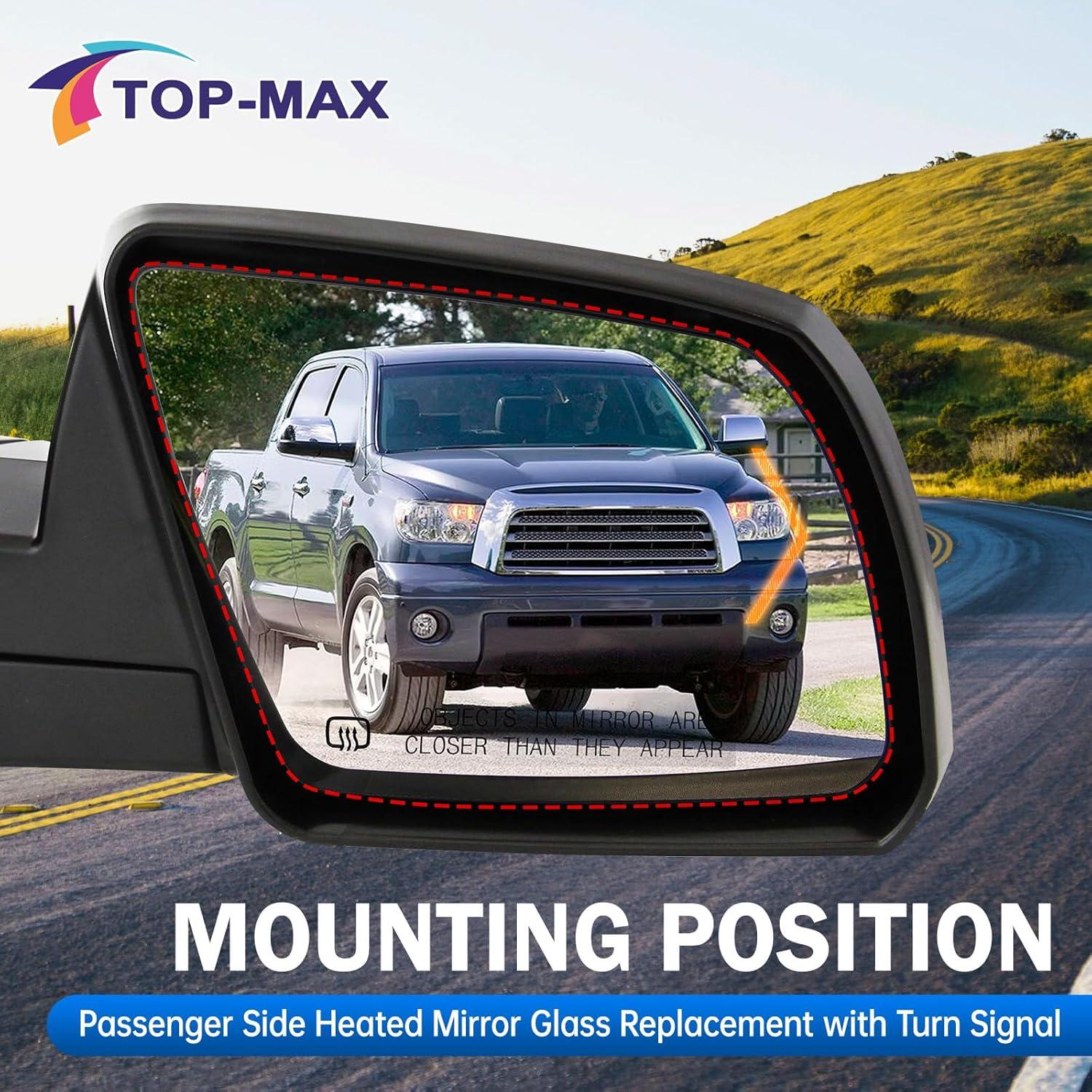 Espejo Calentado Lado Pasajero Toyota Sequoia Tundra 2008-2020