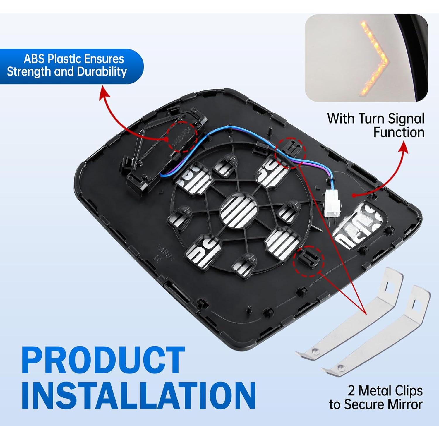 Espejo Calentado Lado Pasajero Toyota Sequoia Tundra 2008-2020