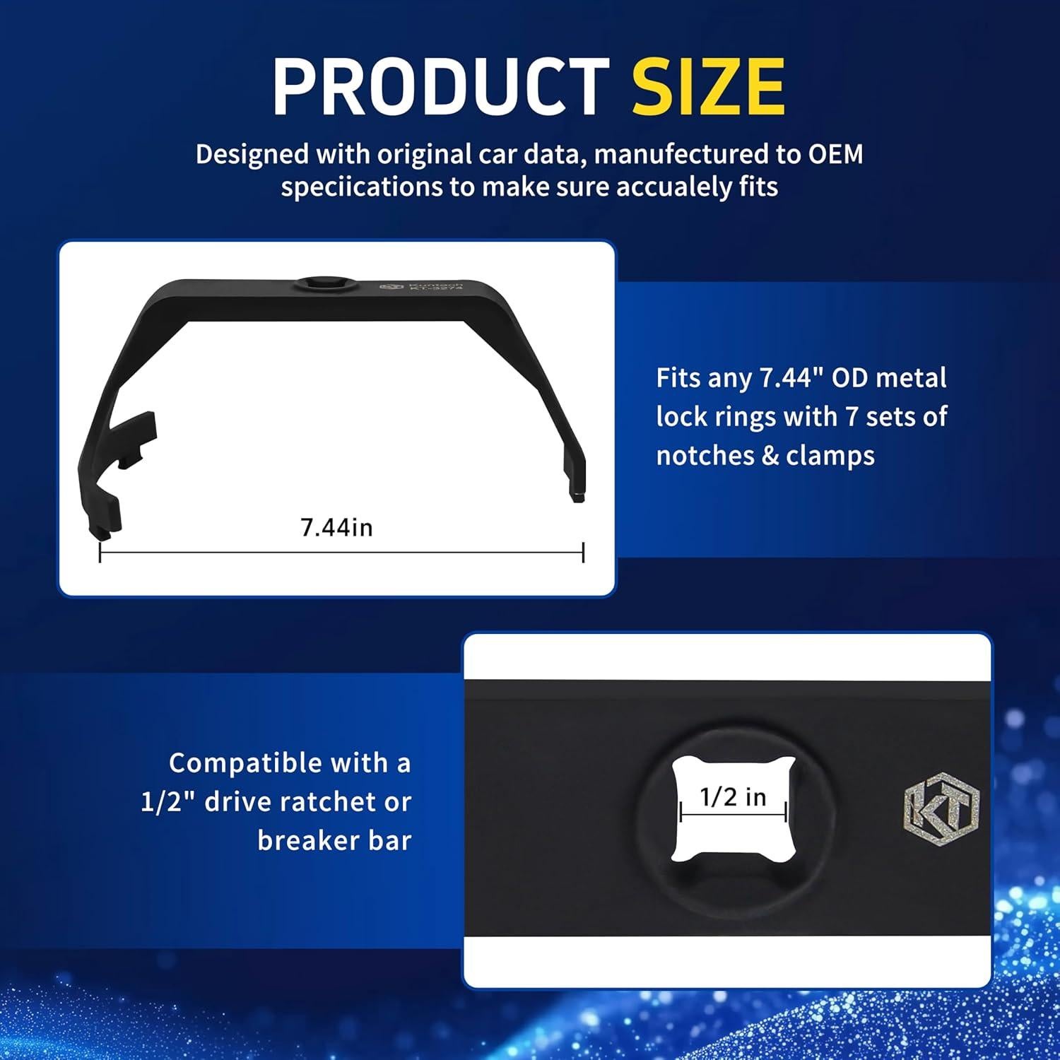 Herramienta de Anillo de Bloqueo Kuntech para Tanque de Combustible