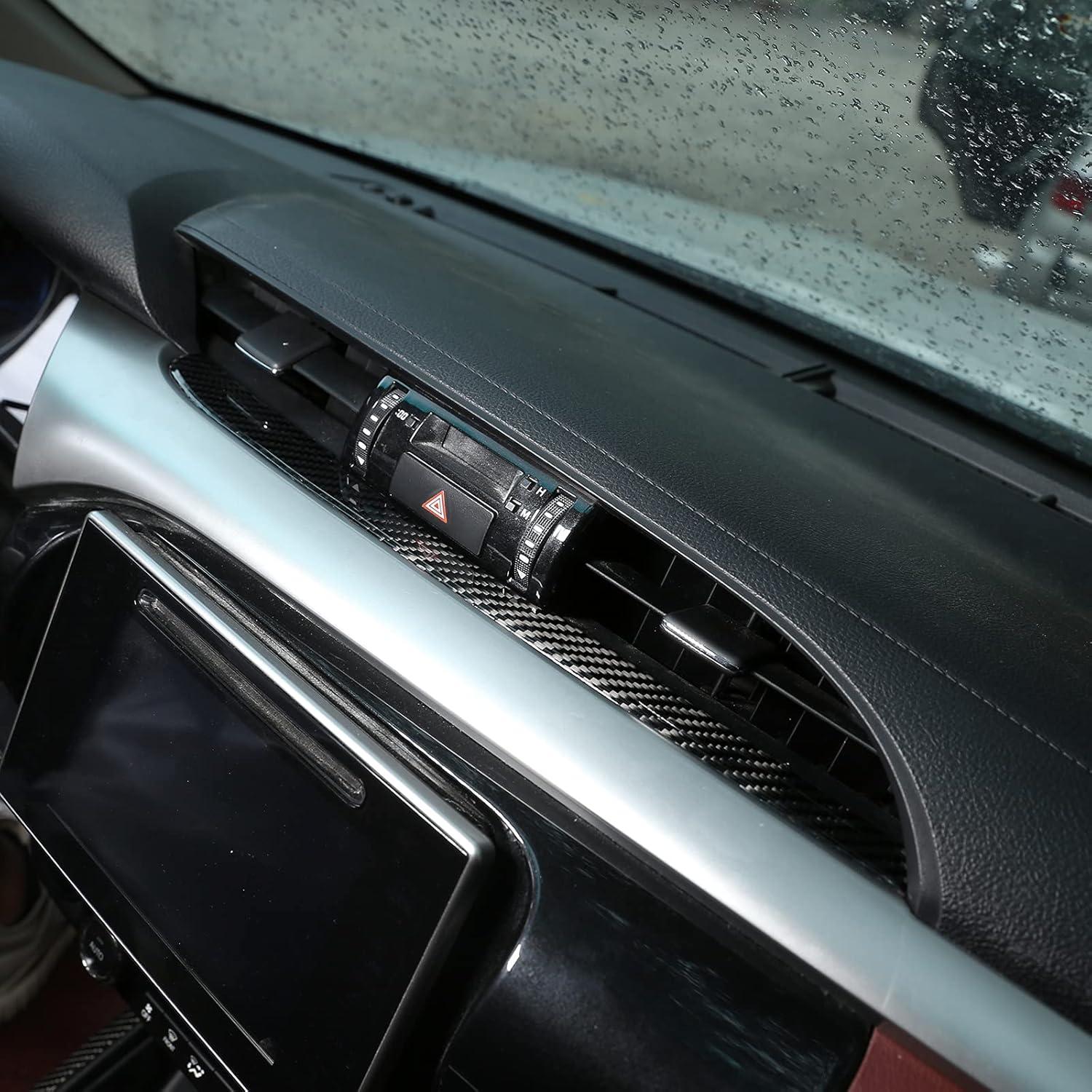 Tira de Marco de Ventilación Central Toyota Hilux 2015-2021 Fibra Carbono