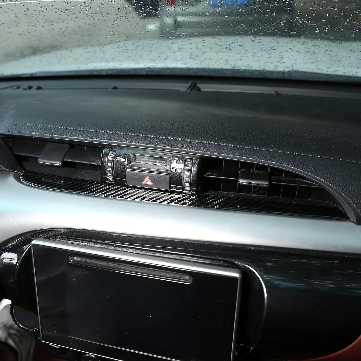 Tira de Marco de Ventilación Central Toyota Hilux 2015-2021 Fibra Carbono