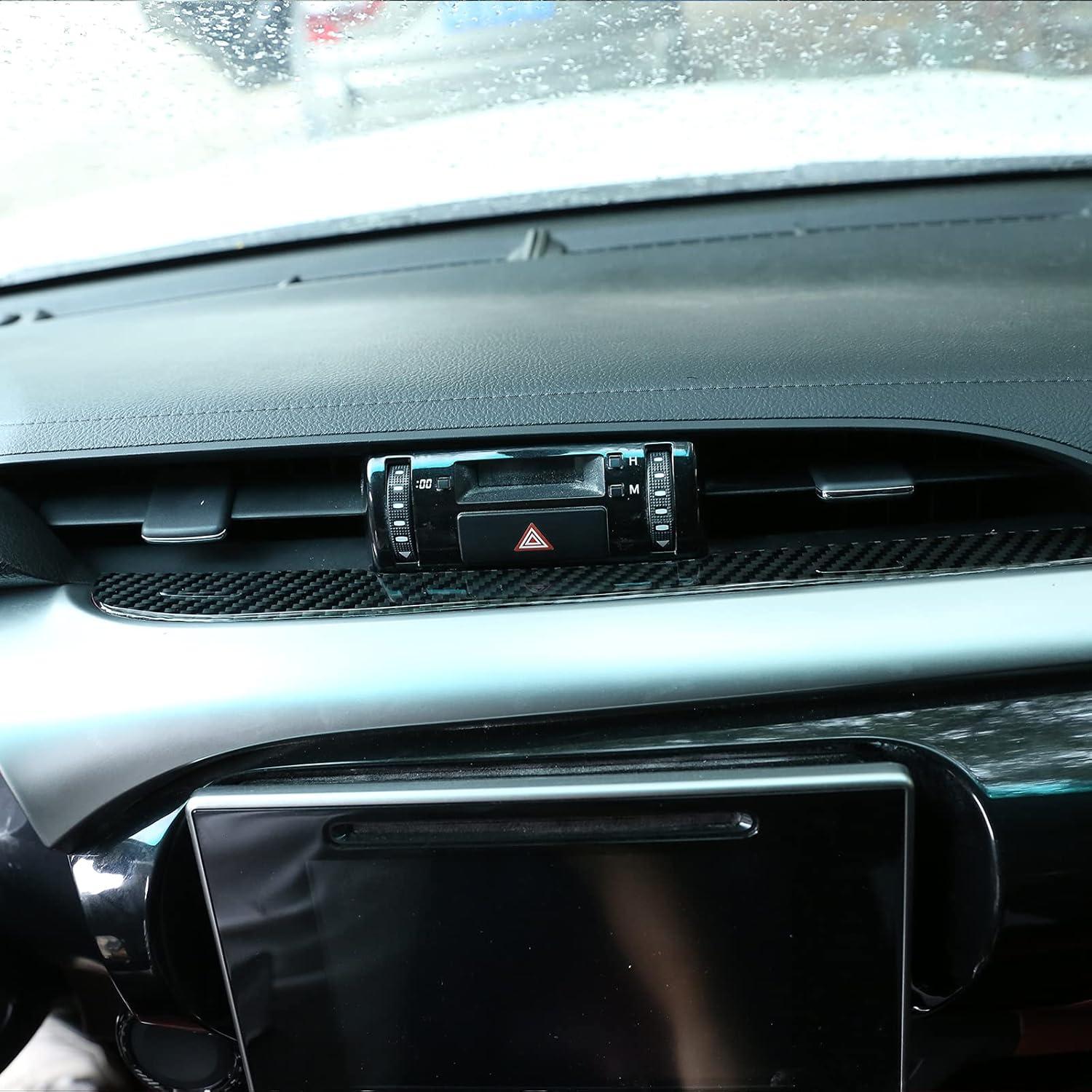 Tira de Marco de Ventilación Central Toyota Hilux 2015-2021 Fibra Carbono