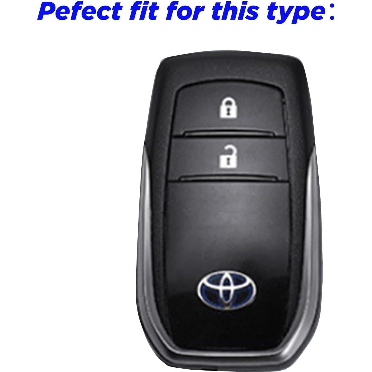 Funda de Llave Silicona Toyota Hilux Yaris 2015-2023 2 Botones
