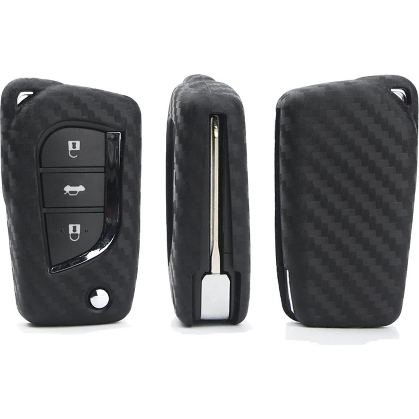 Funda de Llave de Silicona Toyota 4Runner Avalon Camry Negra