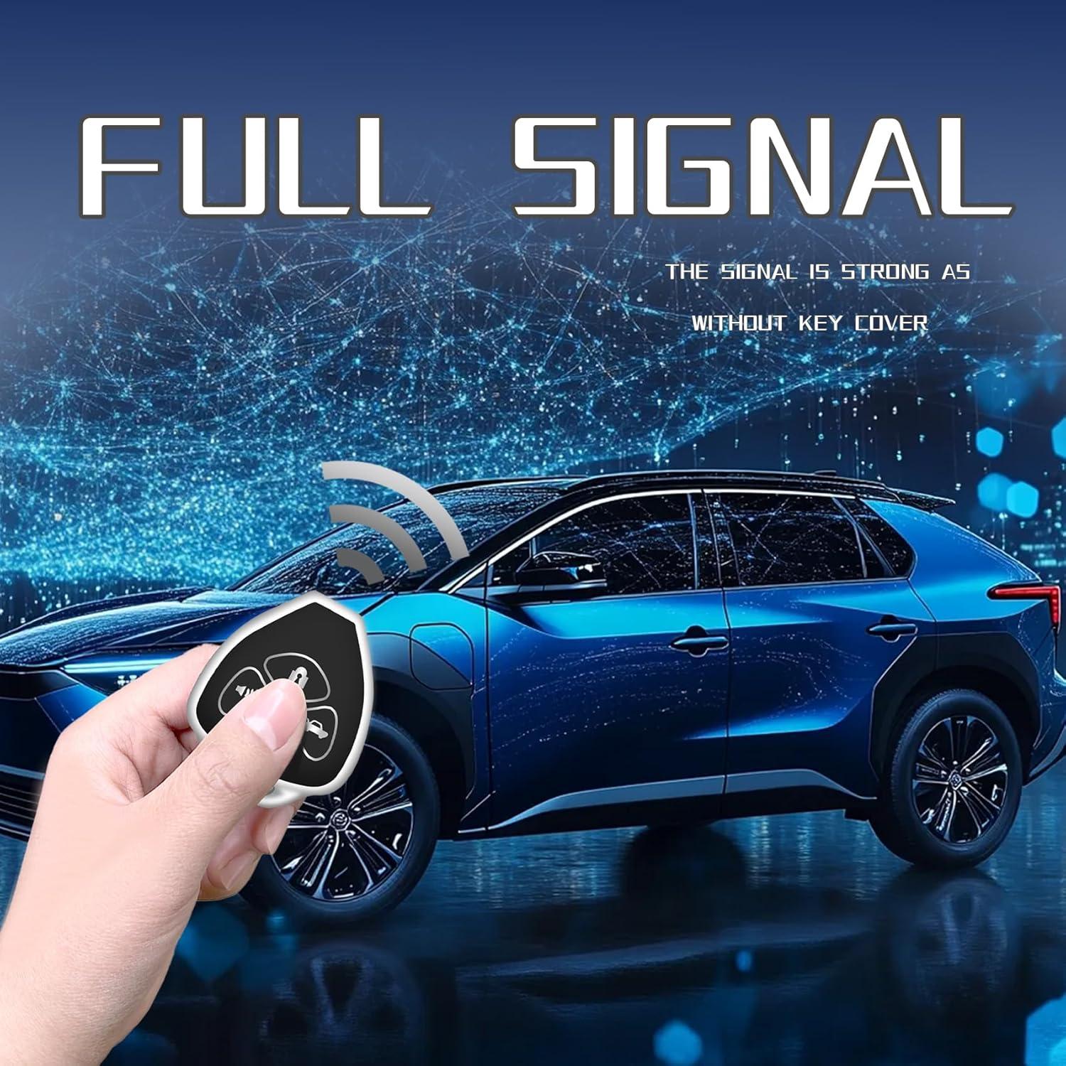 Cubierta de llavero Toyota YALNORVA 3/4 botones Negro