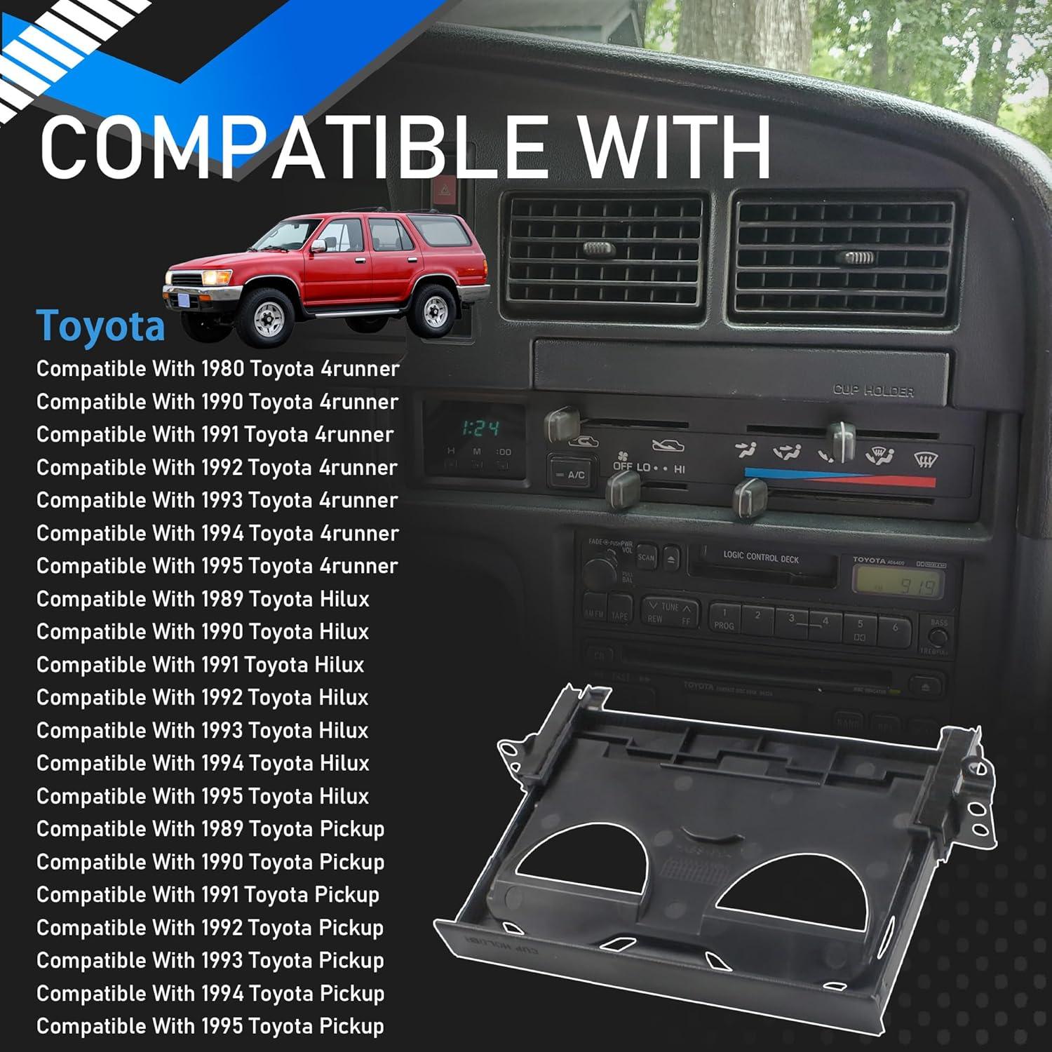 Soporte Central para Tazas YzusGomumu Toyota 4Runner Hilux 1989-1995