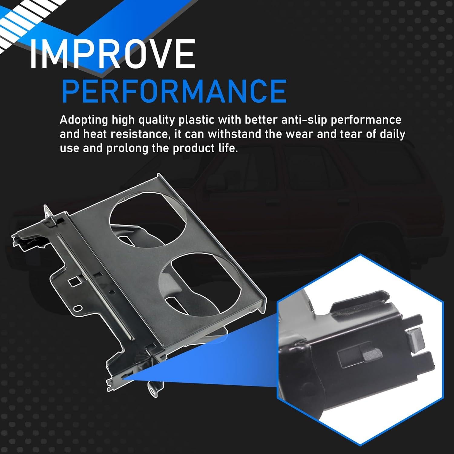 Soporte Central para Tazas YzusGomumu Toyota 4Runner Hilux 1989-1995