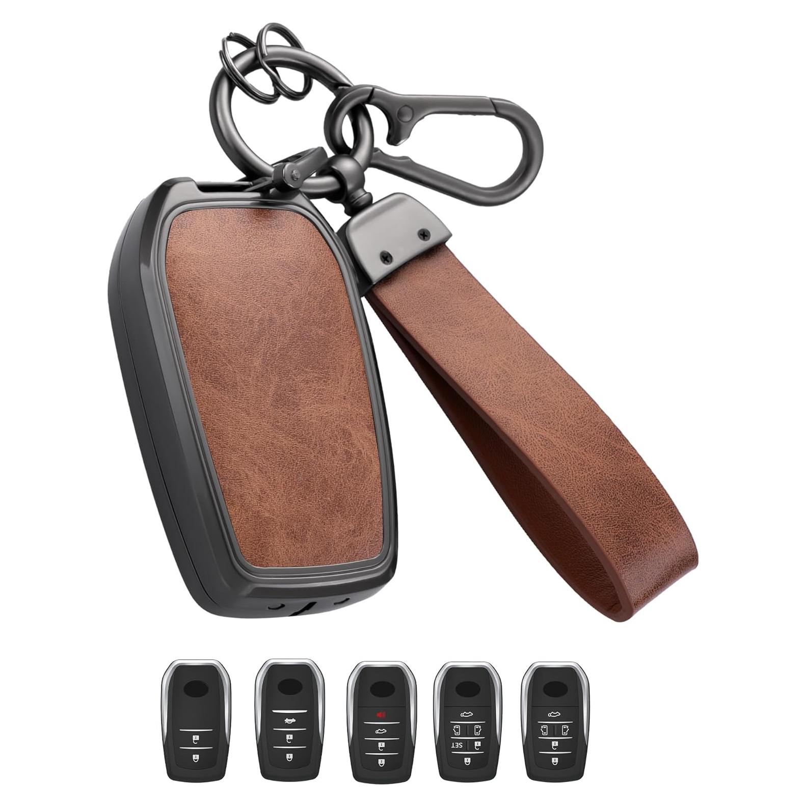 Cubierta de llavero Toyota Qunzes METFORDB Marrón 2019-2025