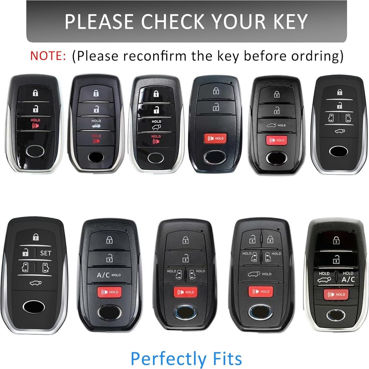 Cubierta de llavero Toyota Qunzes METFORDB Marrón 2019-2025