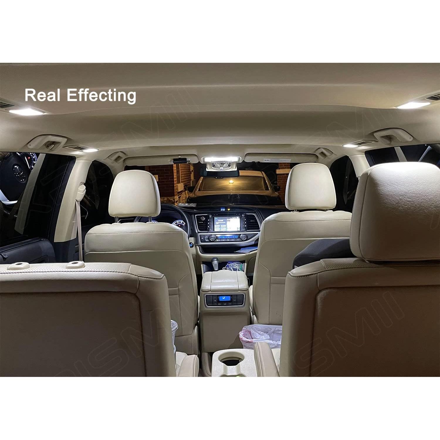 Kit de luces LED interiores Xpismii 6000K para Toyota Sienna 2011-2021