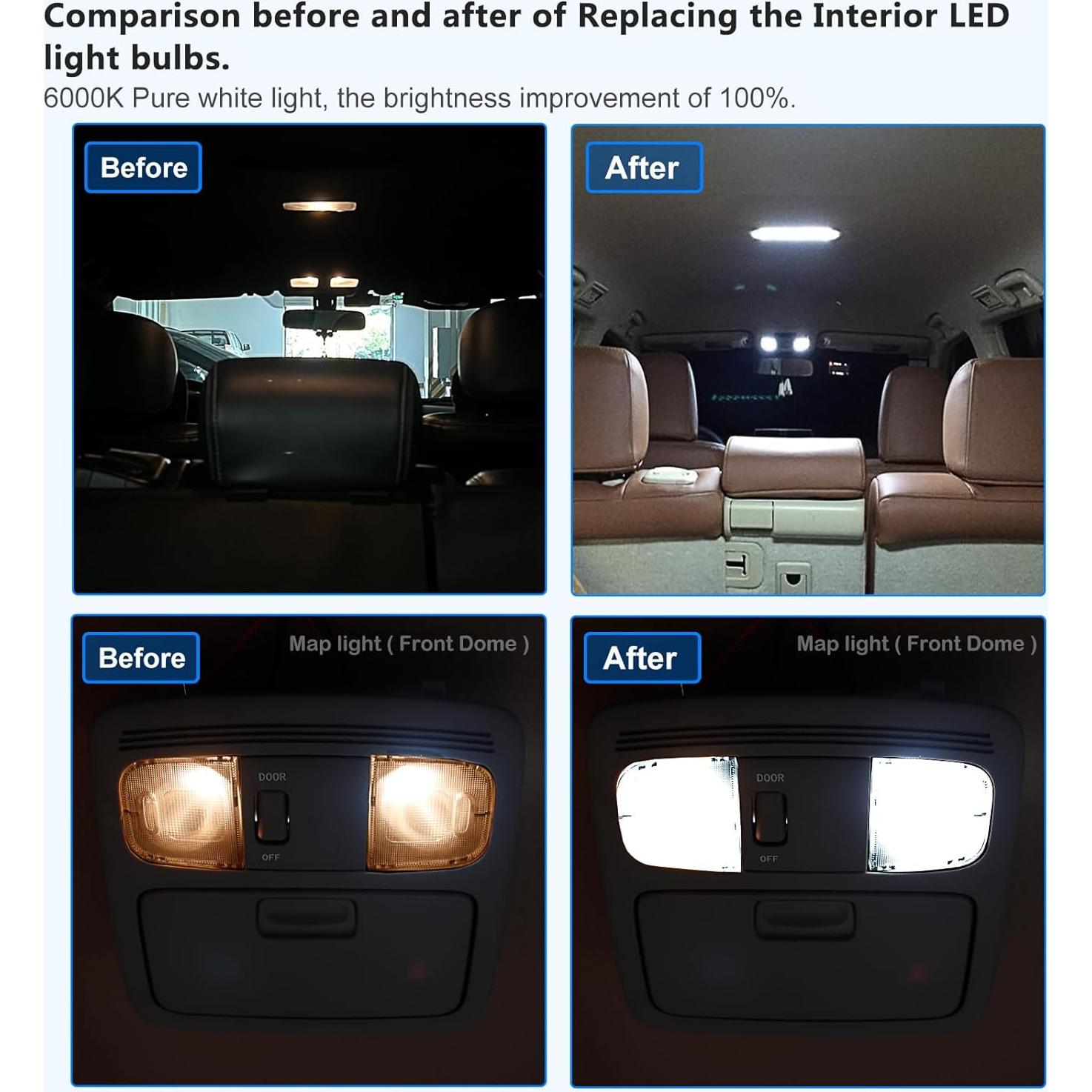 Kit de Luz LED Interior ZEN HON 6000K para Toyota