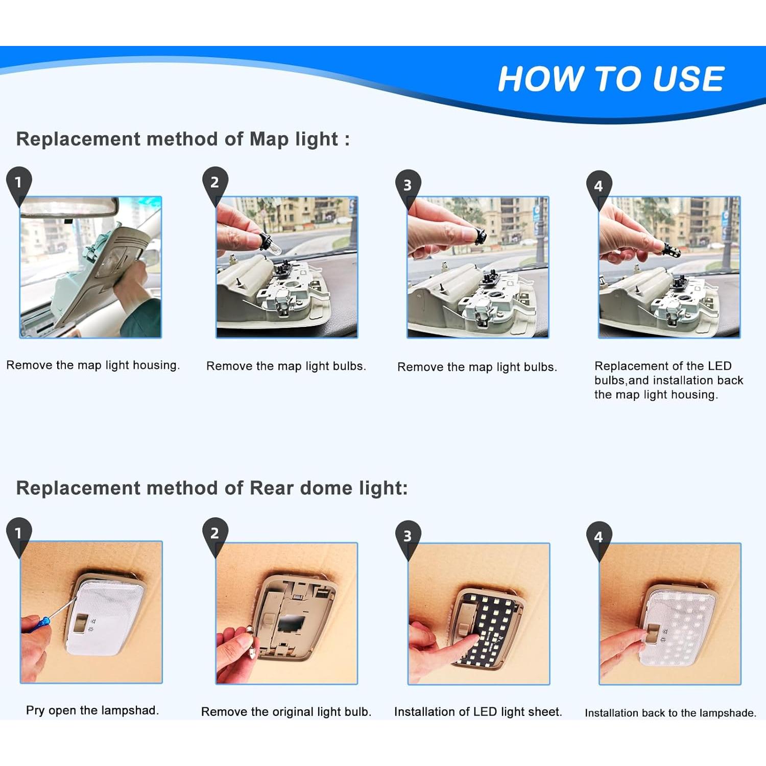Kit de Luz LED Interior ZEN HON 6000K para Toyota