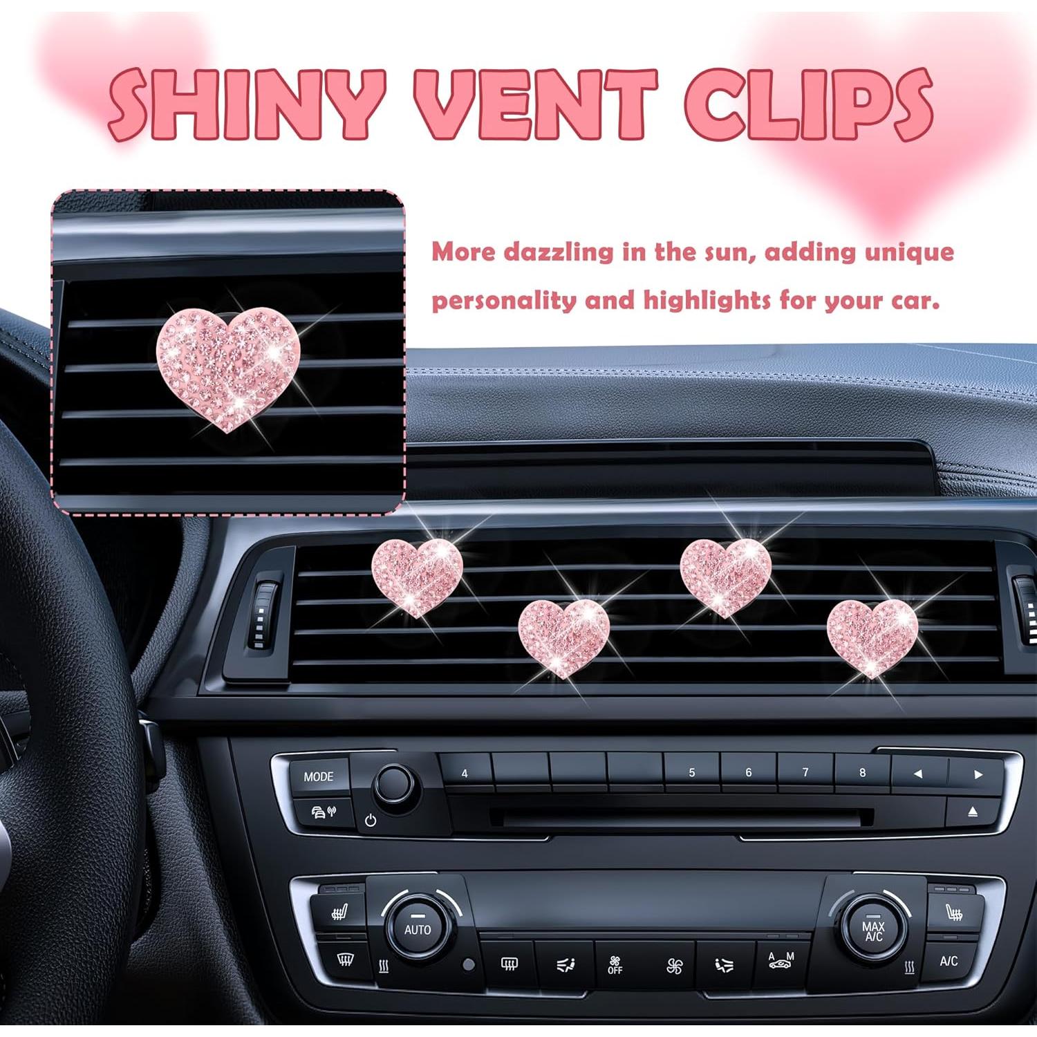 Clips de Ventilación para Auto Carleef 4 Piezas Rosa