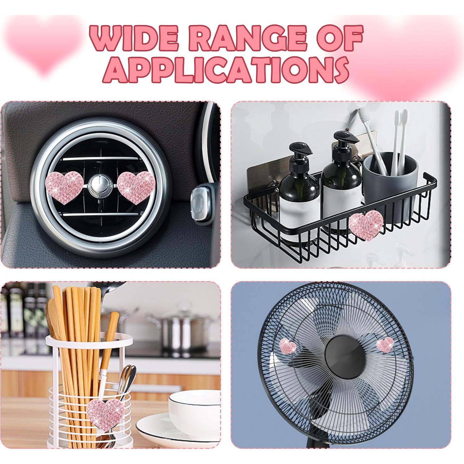 Clips de Ventilación para Auto Carleef 4 Piezas Rosa