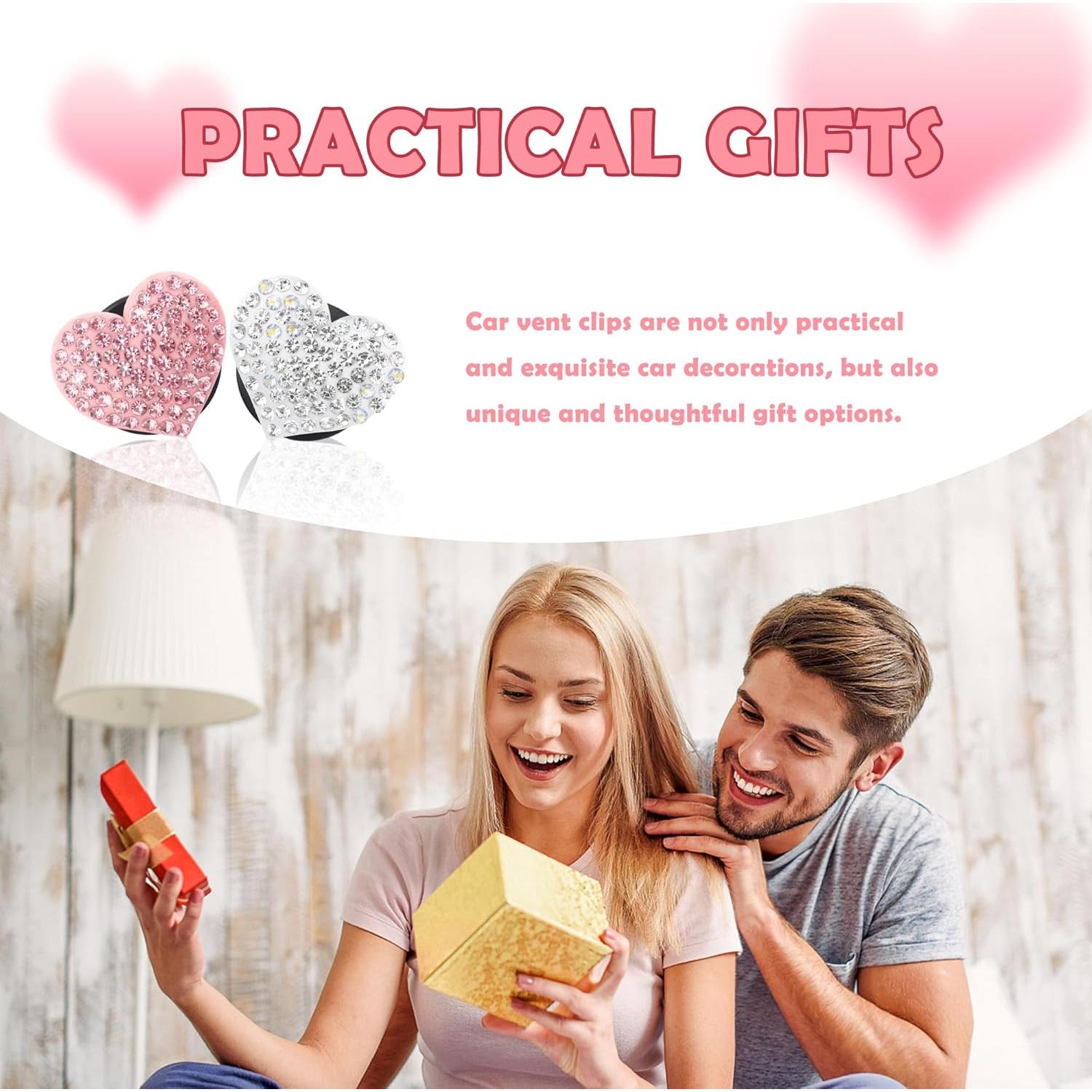 Clips de Ventilación para Auto Carleef 4 Piezas Rosa