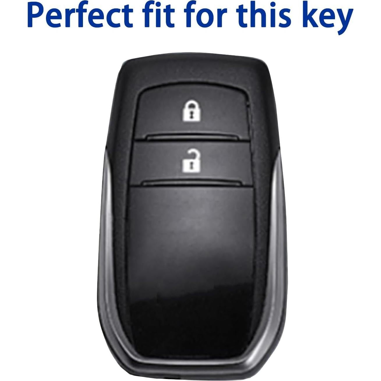 Funda de Llave de Silicona HSDYES para Toyota Hilux Yaris 2 Botones