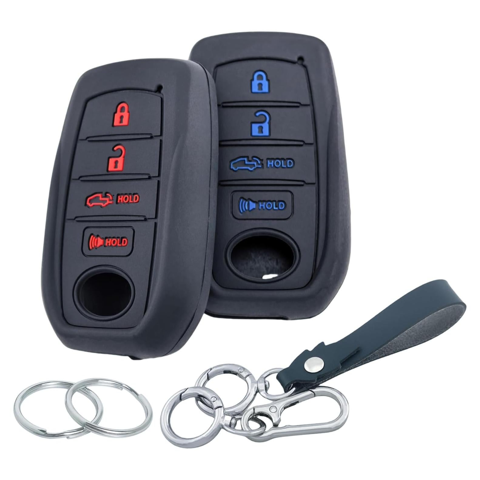 Cubierta de Llave Silicona 4 Botones RUNZUIE Toyota 2022-2025