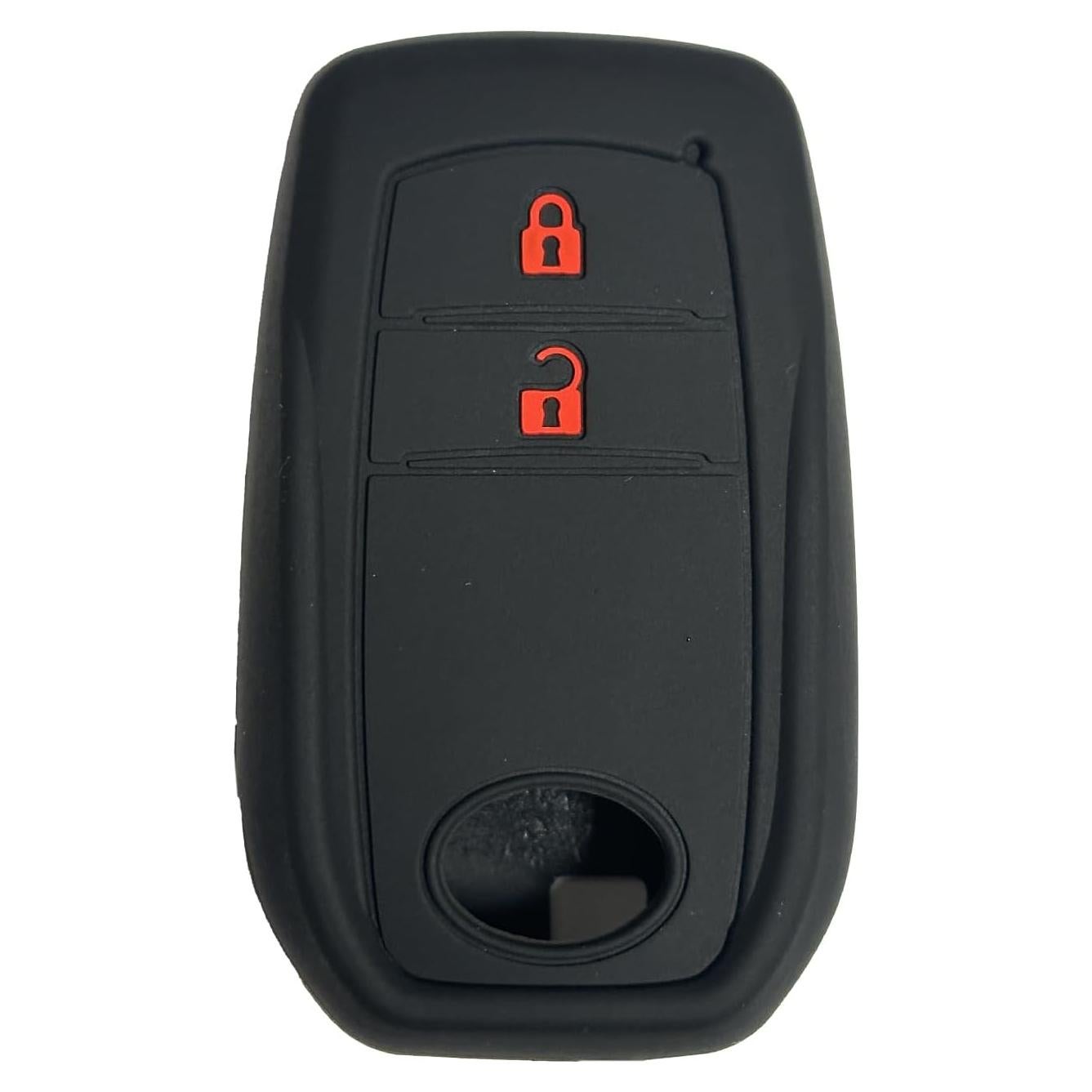 Cubierta de Llave Toyota Yaris Hilux 2015-2024 Silicona Negra