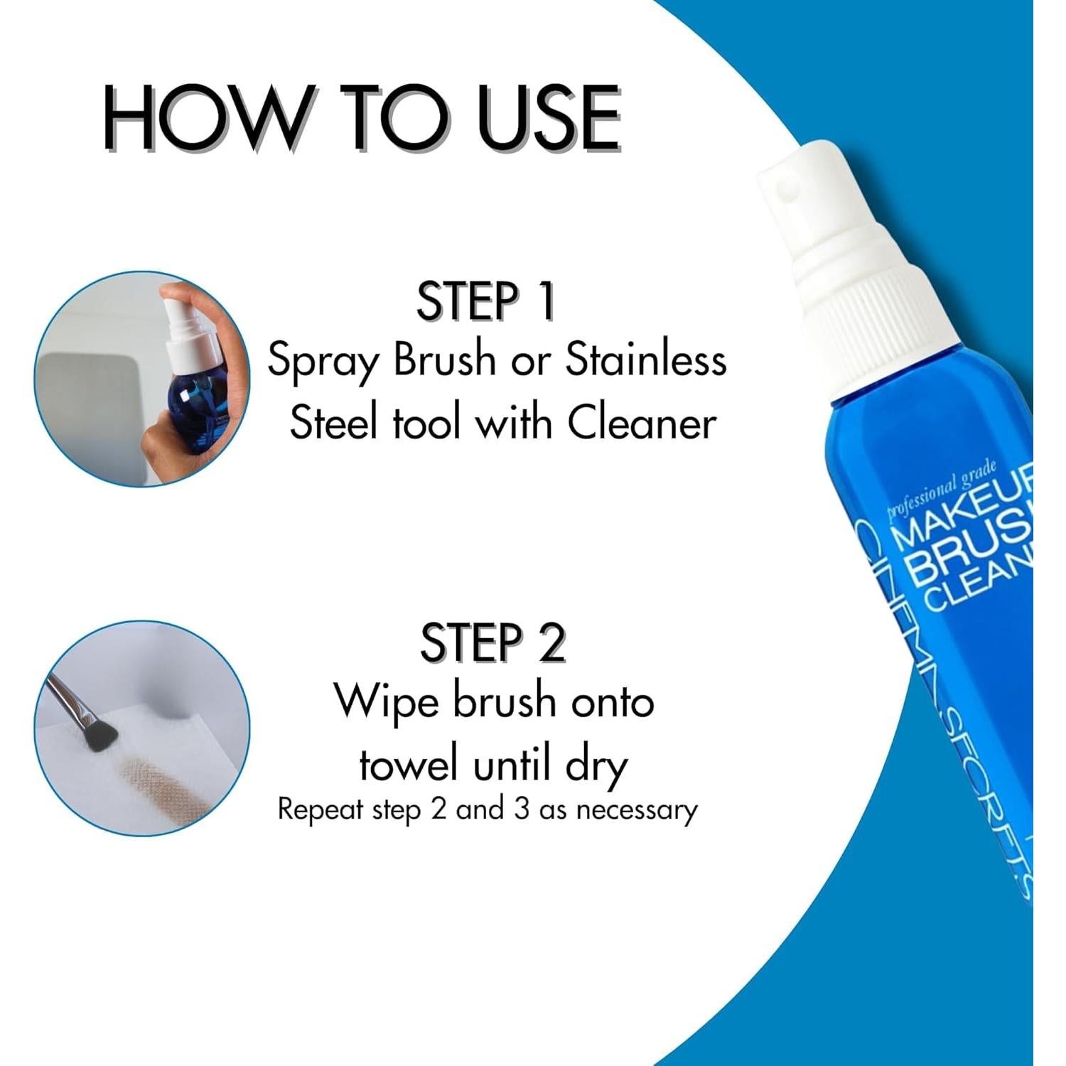 Limpiador de Brochas Cinema Secrets 59 ml Vainilla Secado Rápido