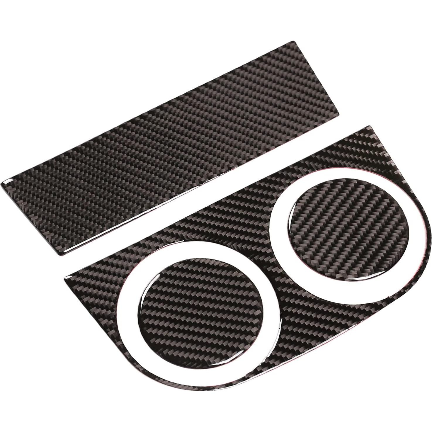 Cubierta de Fibra de Carbono Suave para Soporte de Taza Toyota Hilux 2015-2021