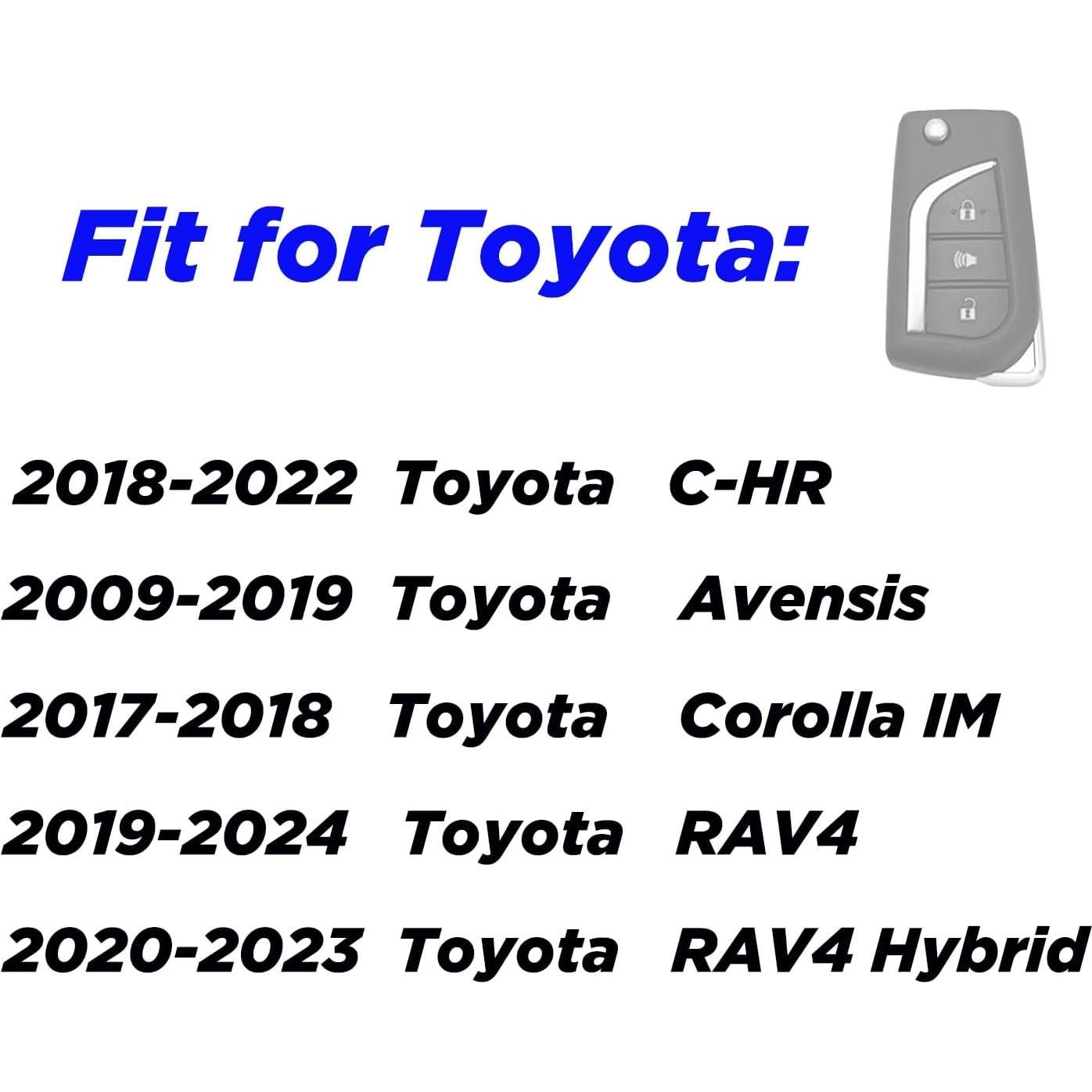 Funda de llavero Toyota Corolla 3 botones Silicona Rosa