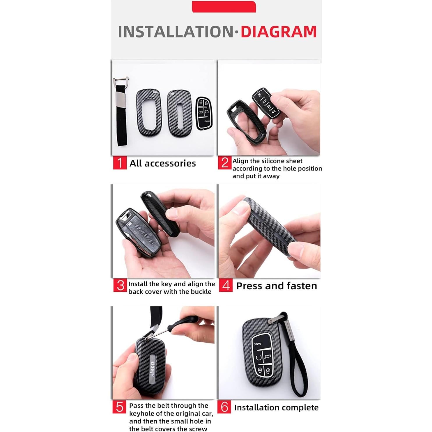 Funda de Llave HIBEYO 3 Botones para Toyota Camry RAV4