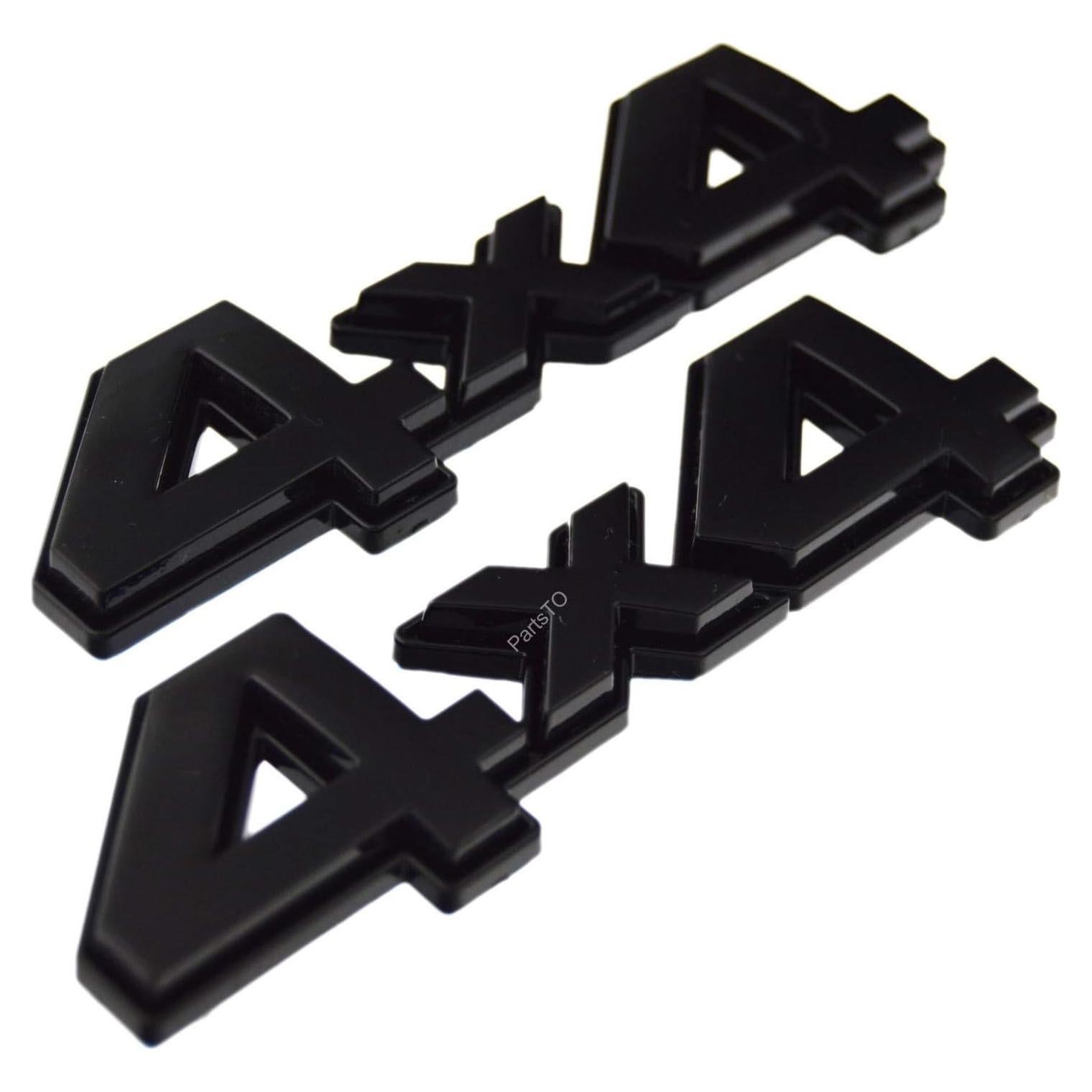 Emblema 4x4 PartsTo 3D Negro Brillante para Toyota