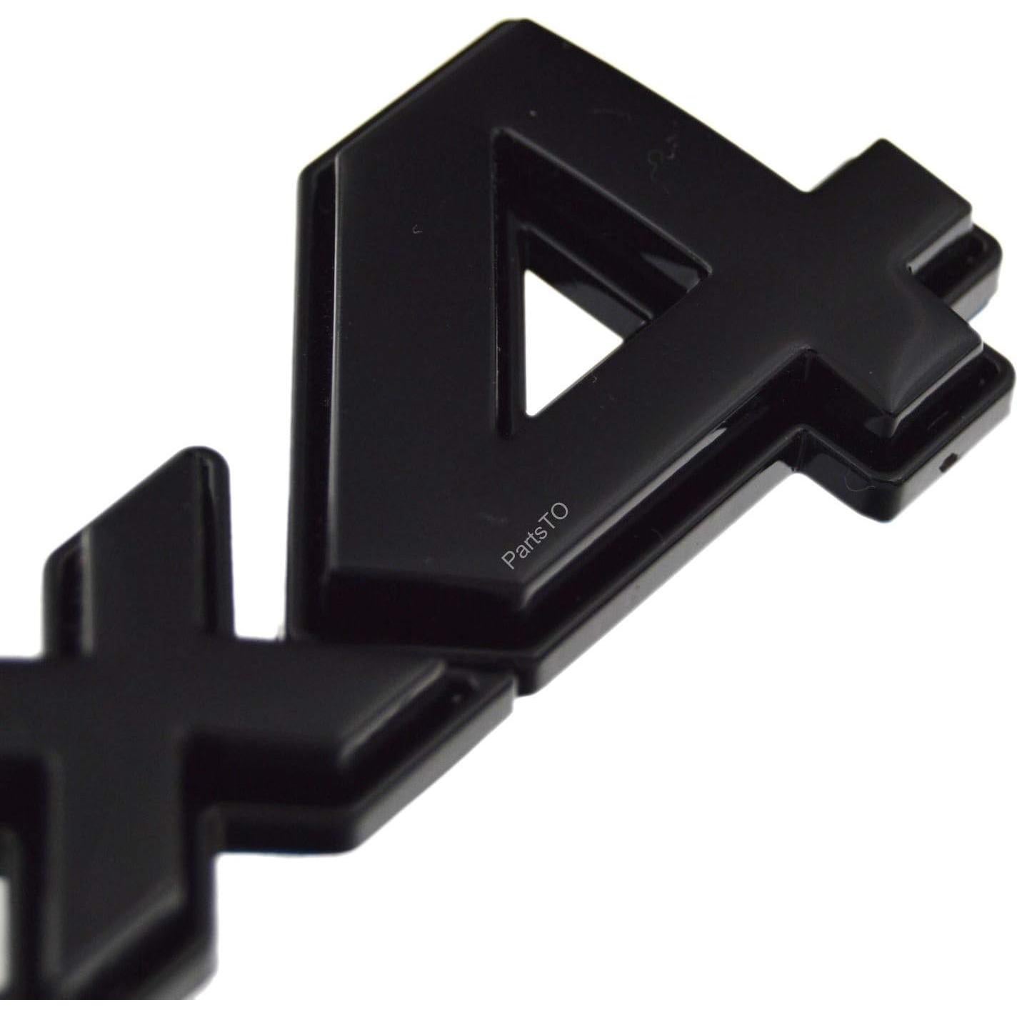 Emblema 4x4 PartsTo 3D Negro Brillante para Toyota