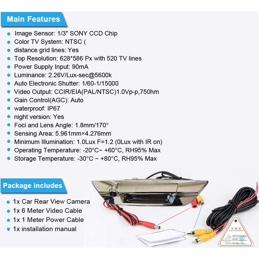 Cámara de luz de freno Toyota Hilux Revo Rocco 2015-2019