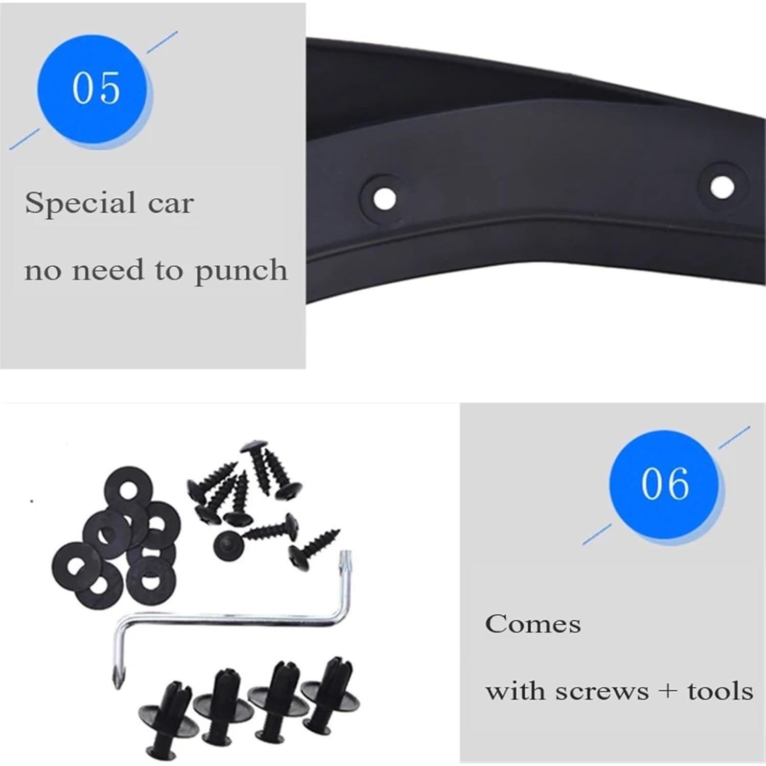 Guardabarros Delanteros y Traseros Fend para Toyota HILUX TRD 2016-2023