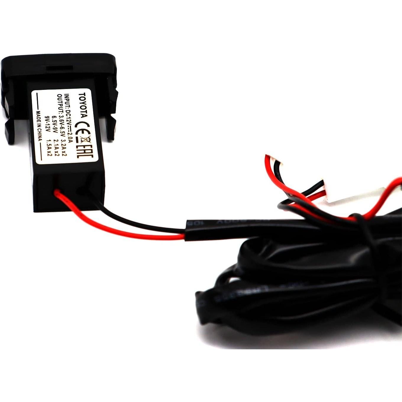 LOKEKE for Toyota Vigo QC3.0 & PD USB Type C Car Power Socket, PD USB C Quick Charge Car Charger USB Adapter Socket for Toyota Vigo