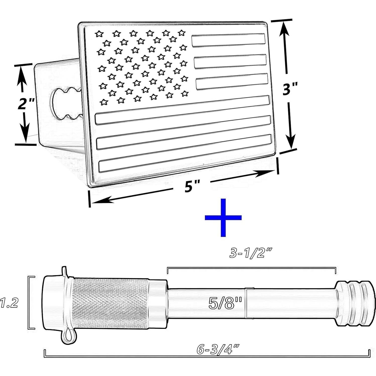 Cubierta de Enganche de Remolque Bonrcea AK9999 con Bloqueo