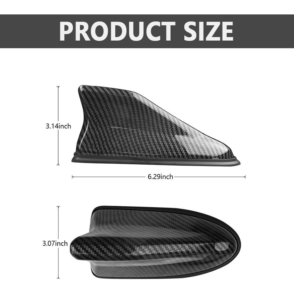 Cubierta de Antena de Aleta de Tiburón Figpade Fibra de Carbono
