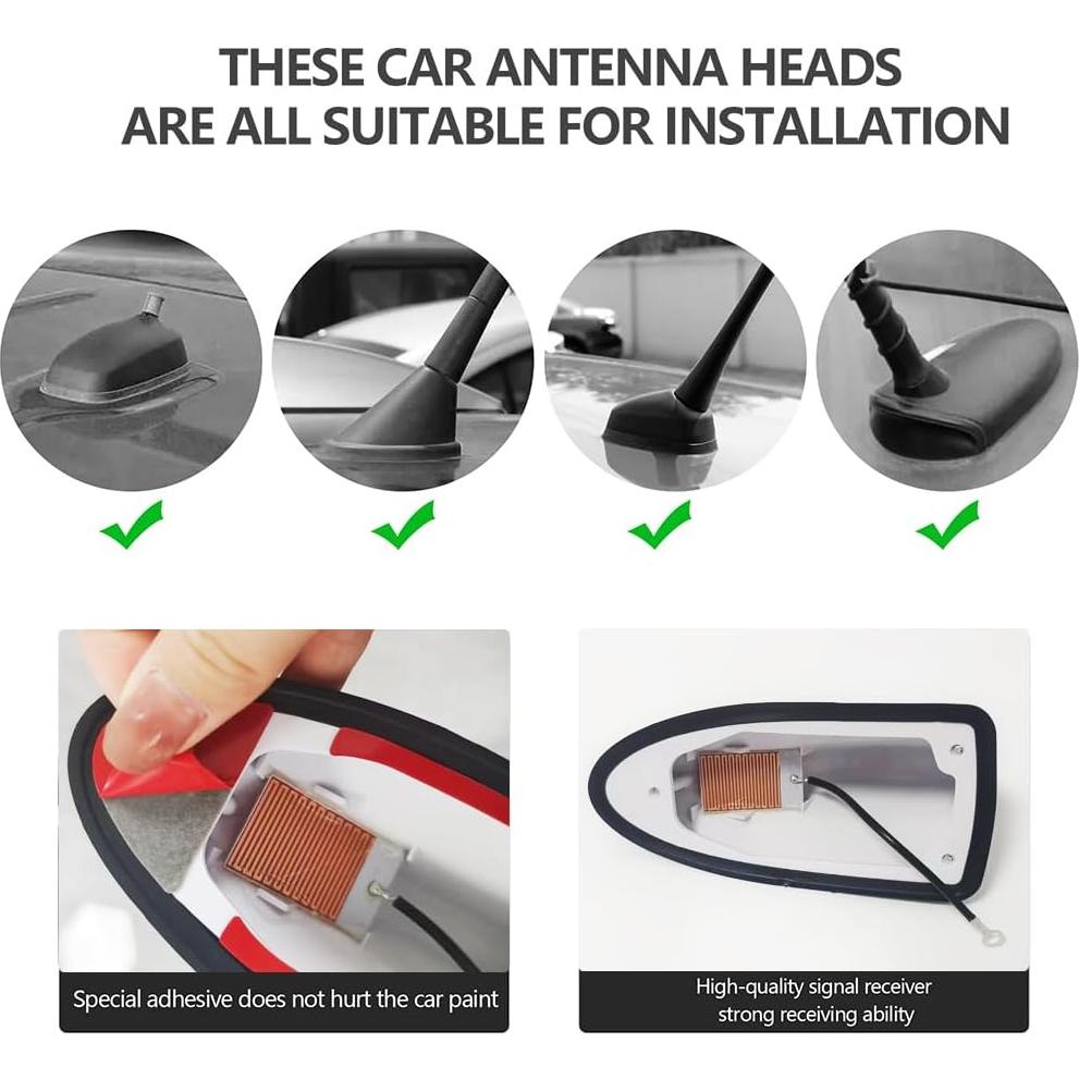 Cubierta de Antena de Aleta de Tiburón Figpade Fibra de Carbono