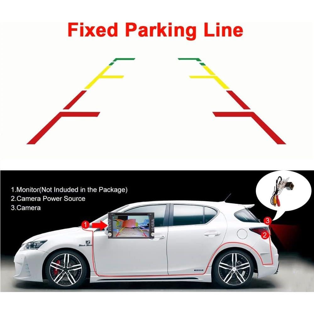Cámara de visión trasera Vlicevrn HD para Toyota 4Runner