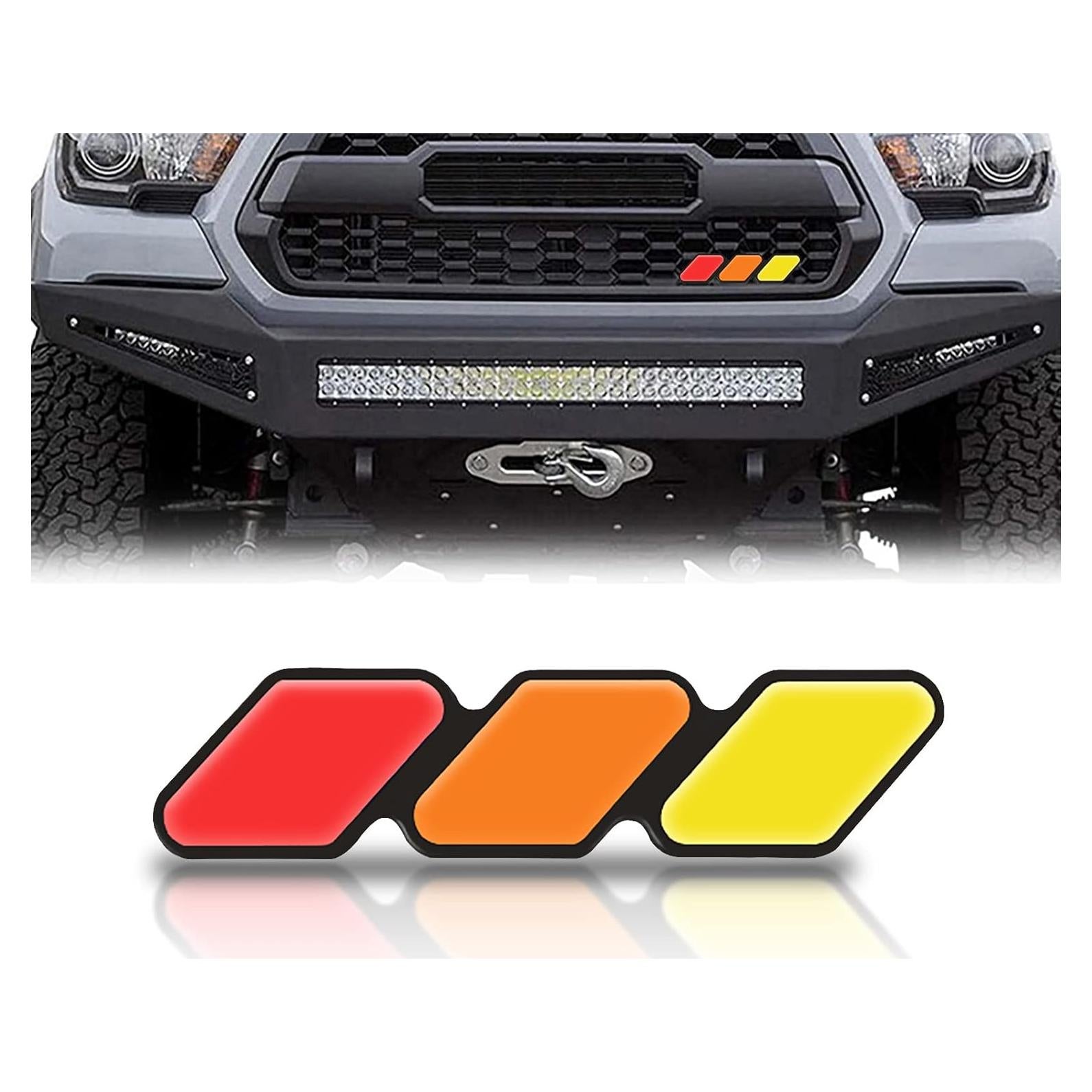 Emblema de Parrilla Tricolor Sodcay para Tacoma 4Runner