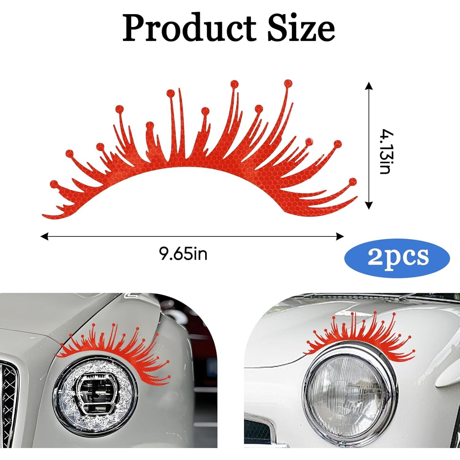 Calcomanías Reflectantes para Faros de Coche Wuyaoyao - 2 Pcs