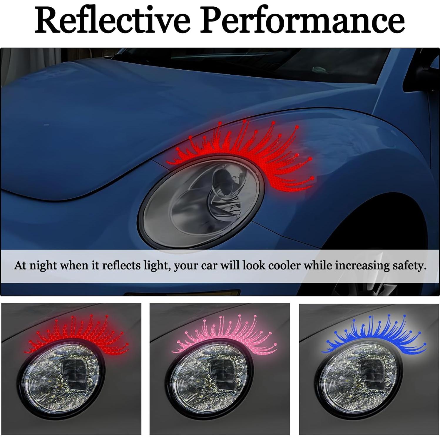 Calcomanías Reflectantes para Faros de Coche Wuyaoyao - 2 Pcs