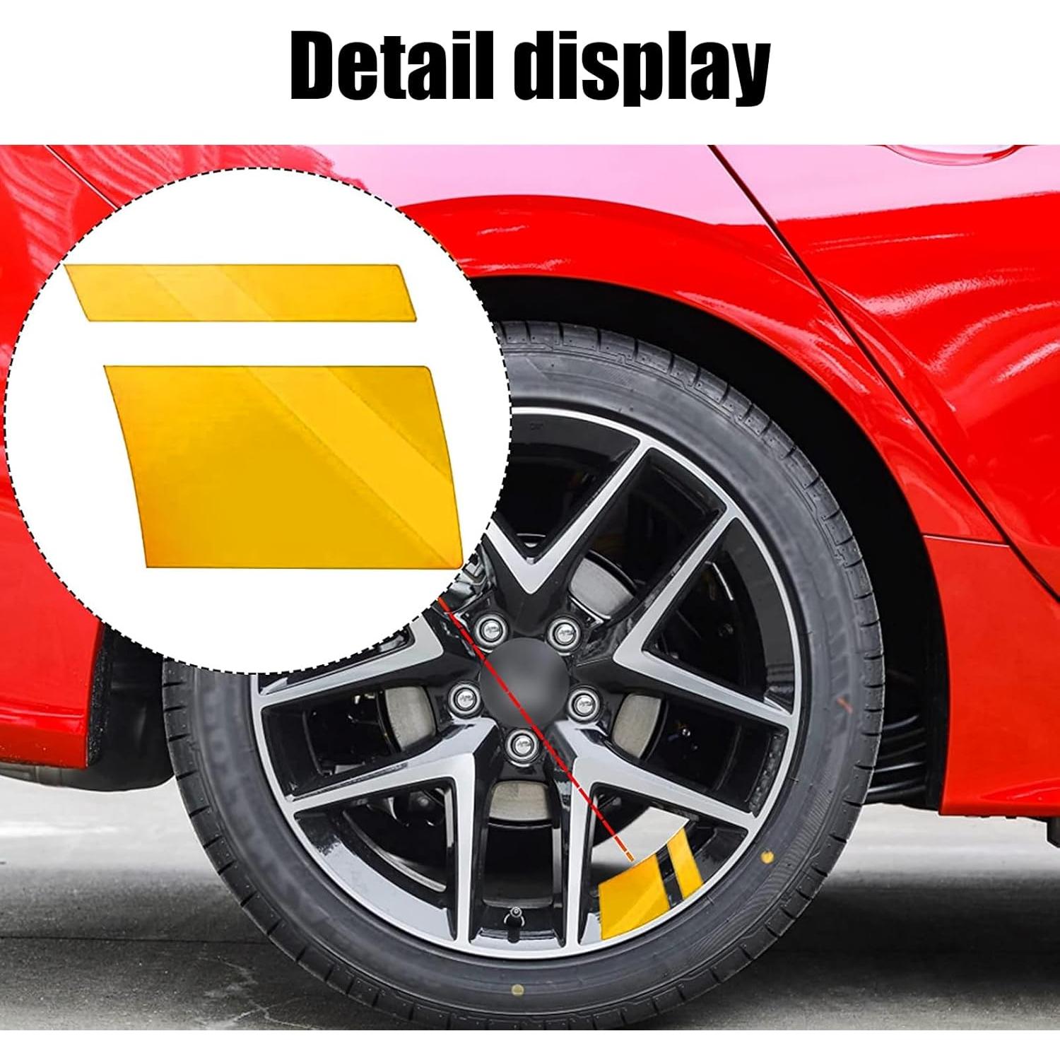 Calcomanías Reflectantes para Llantas Gunhunt 6 PCS Amarillo