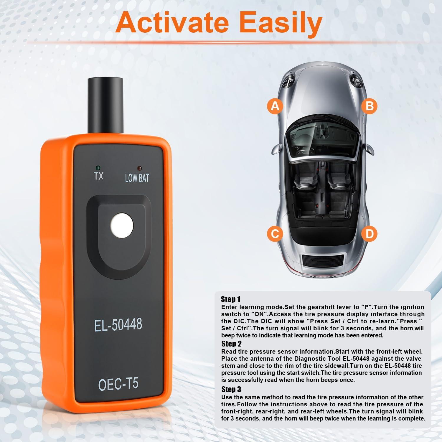 Herramienta TPMS EL-50448 Alpmosn para Reinicio Neumáticos