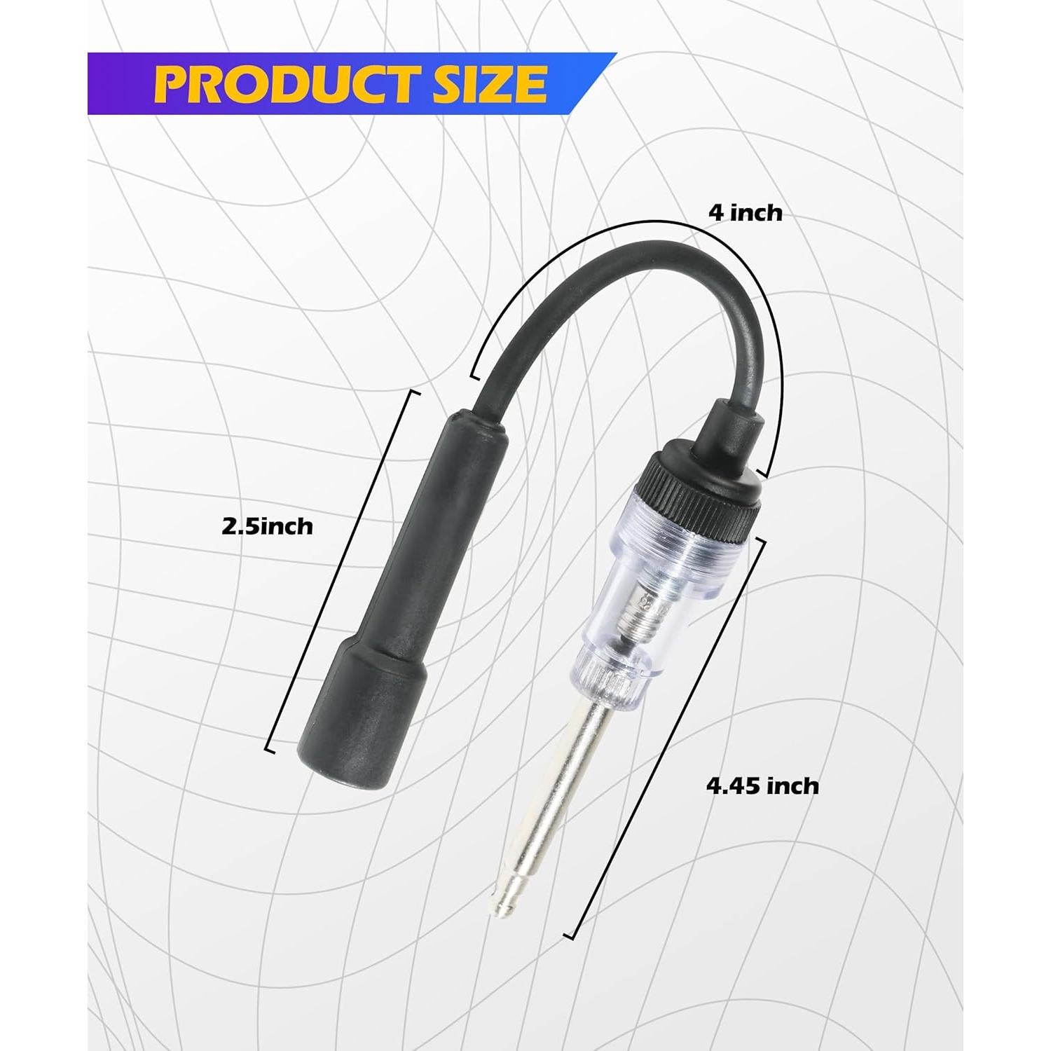 Probador de Bujías SCUARI 2 Piezas Herramienta de Diagnóstico