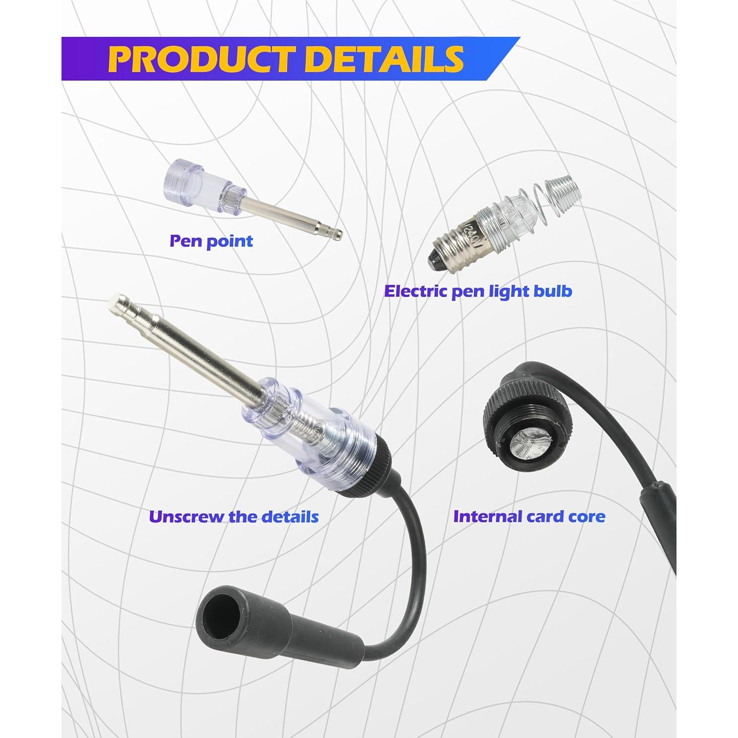 Probador de Bujías SCUARI 2 Piezas Herramienta de Diagnóstico