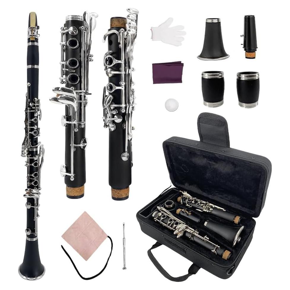 Clarinete Yinfente Clave A de Ebonita para Principiantes