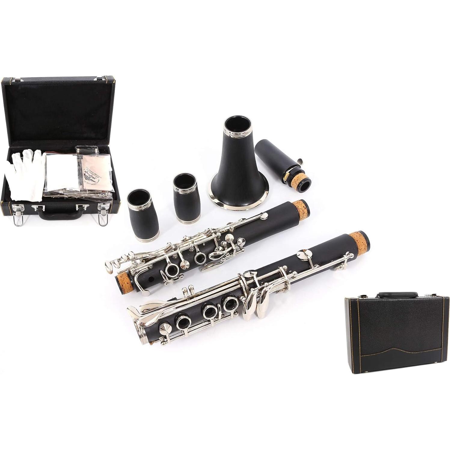 Clarinete Yinfente Clave A de Ebonita para Principiantes