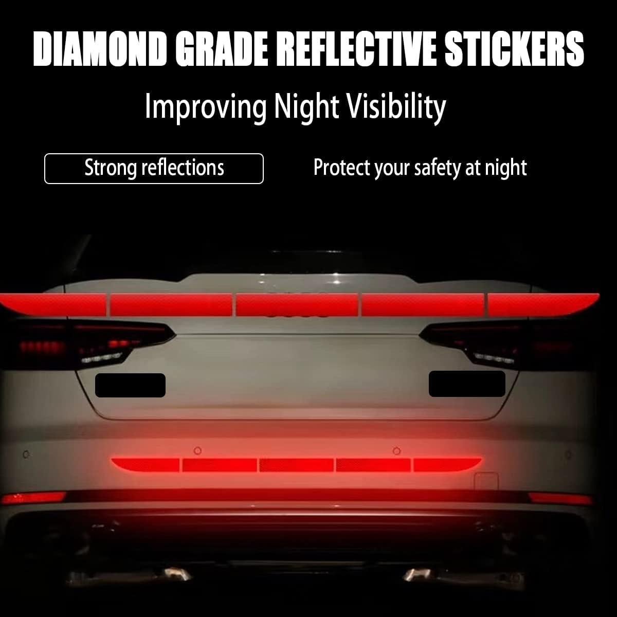 Calcomanía Reflectante Blilo para Maletero Auto Rojo 88,9 cm