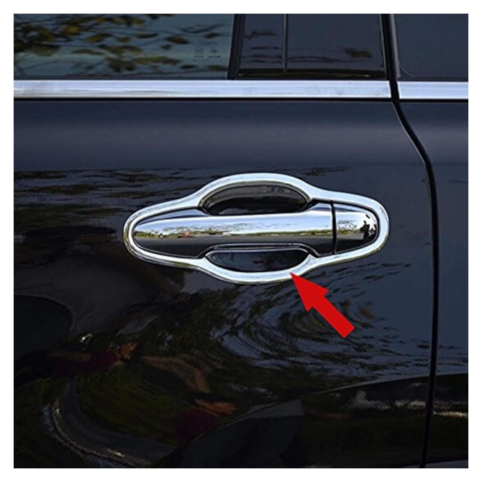 Cubiertas de Mango de Puerta Cromadas Beautost para Toyota Highlander 2014-2019