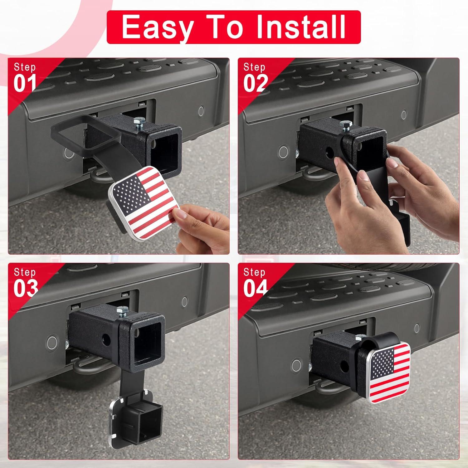 Cubierta de Enganche de Remolque UYYE 5 cm Goma Bandera