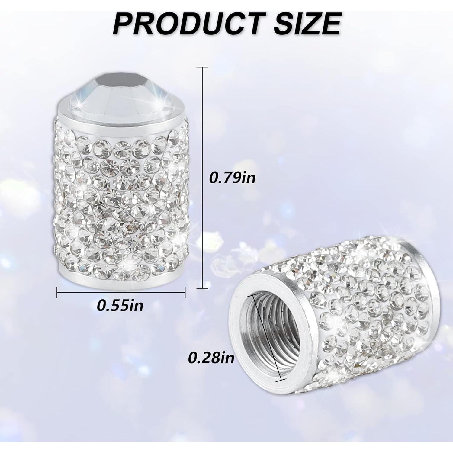 Tapas de Válvula de Neumático Alpmosn 4 Pcs Brillantes